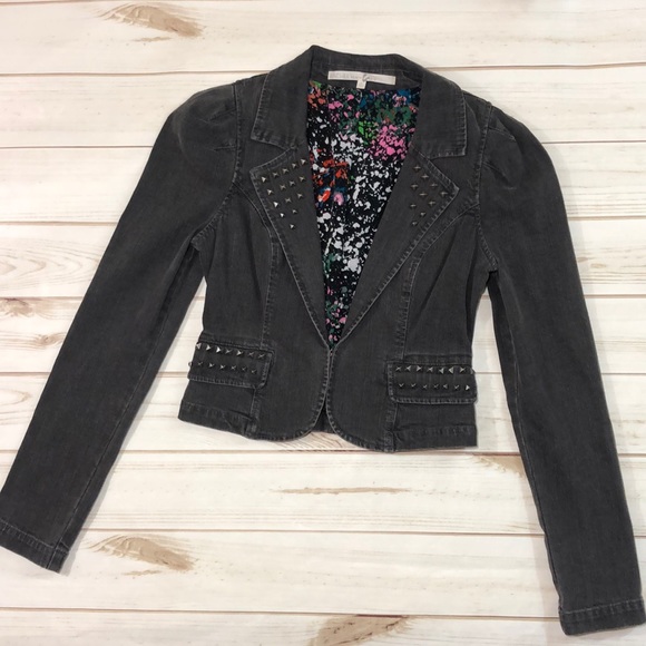🚨Rachel Roy studded denim jean jacket - Picture 2 of 8